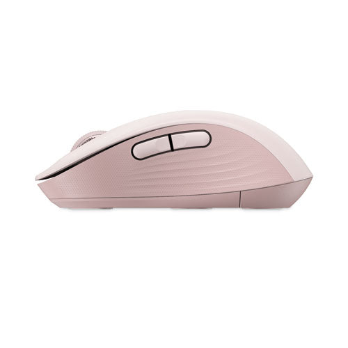 Signature M650 Wireless Mouse, Medium, 2.4 Ghz Frequency, 33 Ft Wireless Range, Right Hand Use, Rose