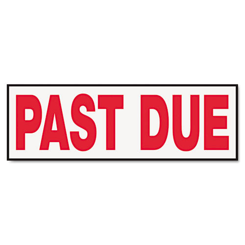 Message Stamp, Past Due, Pre-inked One-color, Red