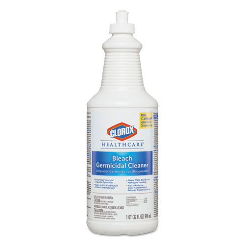 Bleach Germicidal Cleaner, 128 Oz Refill Bottle, 4/carton