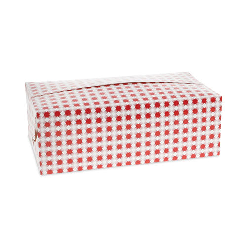 Paperboard Box, Medium Dinner Box, 9 X 5 X 4.5, Basketweave, Paper, 400/carton