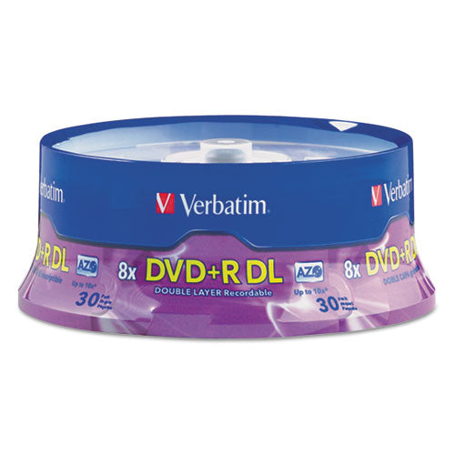 Dvd+r Dual-layer Recordable Disc, 8.5 Gb, 8x, Jewel Case, Silver, 5/pack