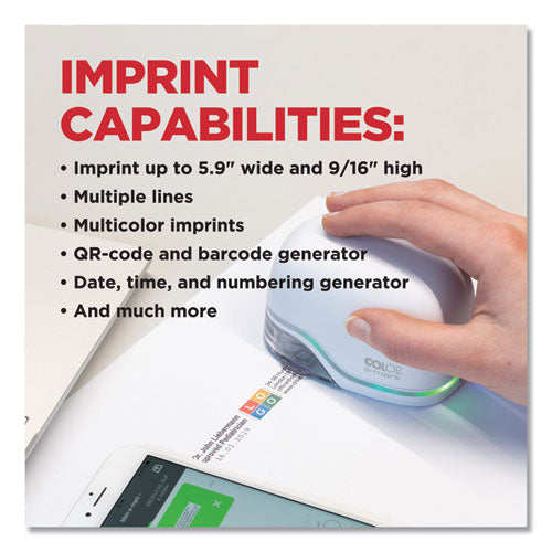 Digital Marking Device, Customizable Size And Message With Images, White