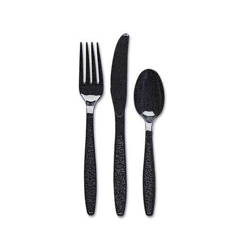 Guildware Extra Heavyweight Plastic Cutlery, Teaspoons, Clear, 1,000/carton