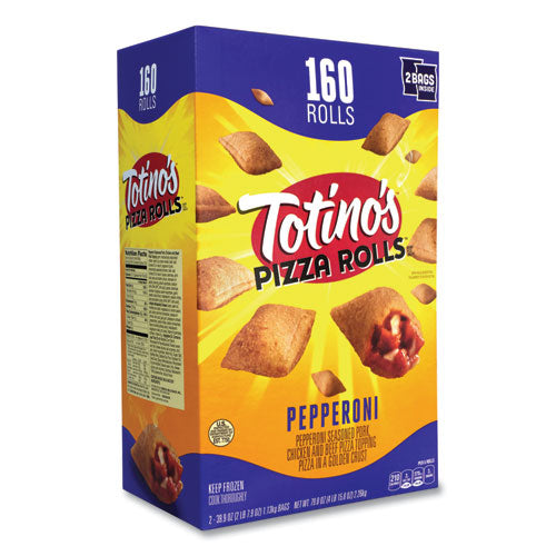 Pepperoni Pizza Rolls, 39.9 oz Bag, 80 Rolls/Bag, 2 Bags/Carton, Ships in 1-3 Business Days Pepperoni Pizza Rolls, 39.9 oz Bag, 80 Rolls/Bag, 2 Bags/Carton, Ships in 1-3 Business Days