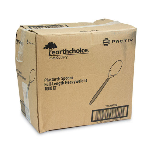 Earthchoice Psm Cutlery, Heavyweight, Spoon, 5.88", Tan, 1,000/carton