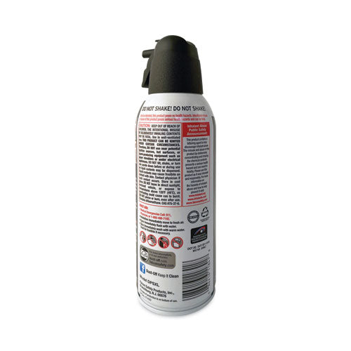 Disposable Compressed Air Duster, 10 Oz Can, 2/pack