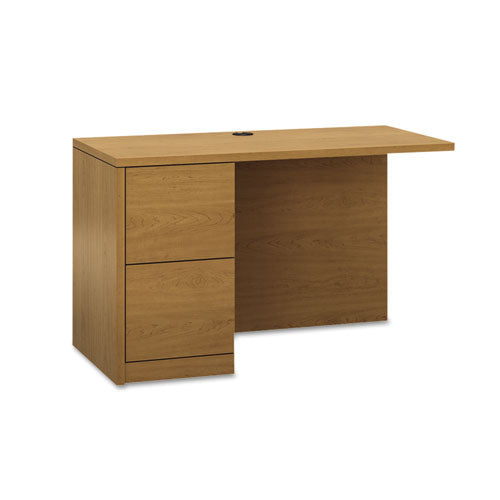 10500 Series L Workstation Return, Full-height Left Ped, 48w X 24d X 29.5h, Mahogany