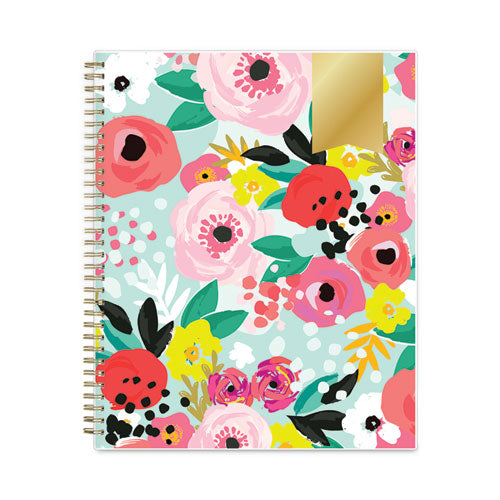 Day Designer Secret Garden Mint Frosted Weekly/monthly Planner, 11 X 8.5, Multicolor Cover, 12-month (jan To Dec): 2023