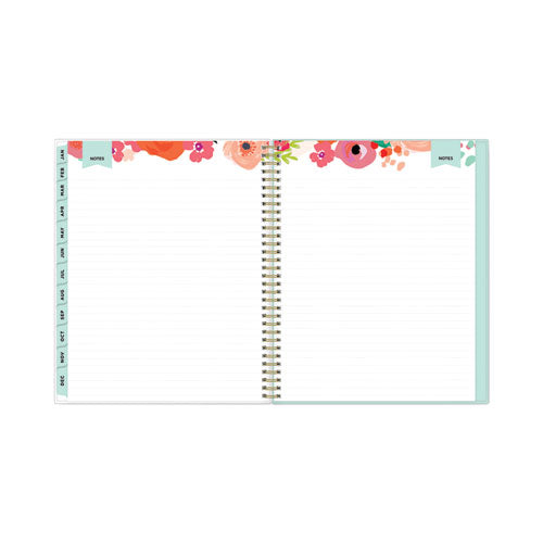 Day Designer Secret Garden Mint Frosted Weekly/monthly Planner, 11 X 8.5, Multicolor Cover, 12-month (jan To Dec): 2023