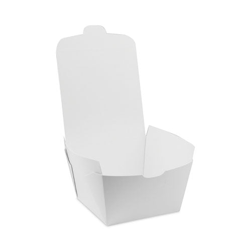 Earthchoice Onebox Paper Box, 46 Oz, 4.5 X 4.5 X 3.25, White, 200/carton