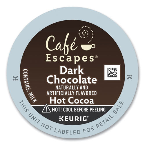 Dark Chocolate Hot Cocoa K-cups, 24/box, 4 Box/carton