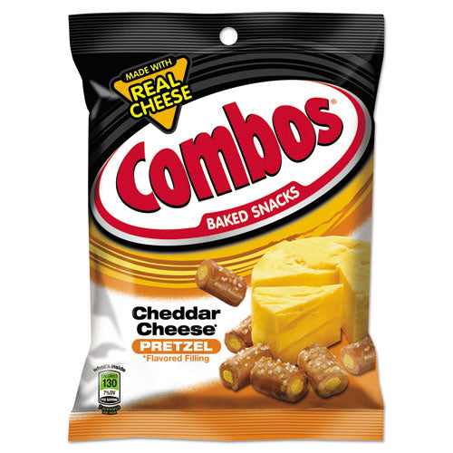 Baked Snacks, 1.8 Oz Bag, Cheddar Cheese Pretzel, 18 Bags/carton, Ships In 1-3 Business Days