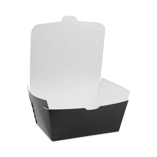 Earthchoice Onebox Paper Box, 66 Oz, 6.5 X 4.5 X 3.25, Black, 160/carton