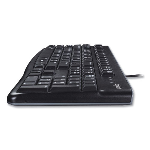 Mk120 Wired Keyboard + Mouse Combo, Usb 2.0, Black