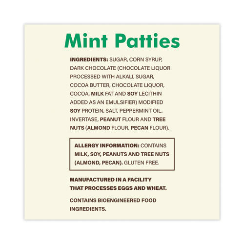 Mint Patties,175 Individually Wrapped, 3 Lb Bag, Ships In 1-3 Business Days