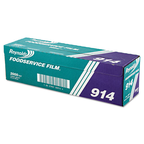 Pvc Film Roll With Cutter Box, 24" X 2,000 Ft, Clear