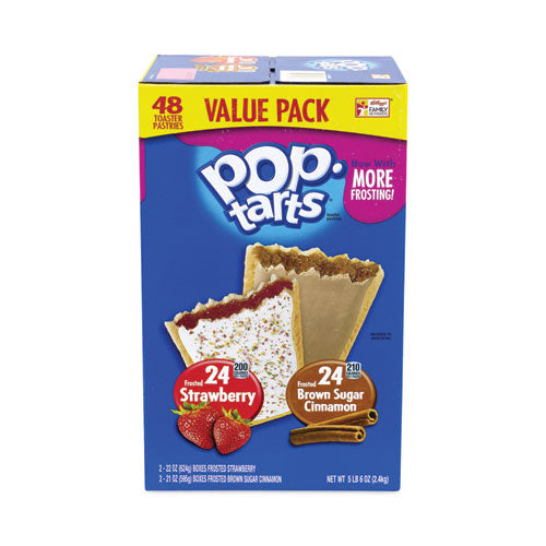 Pop Tarts, Brown Sugar Cinnamon/strawberry, 2 Tarts/pouch, 12 Pouches/pack, 2 Packs/box, Ships In 1-3 Business Days