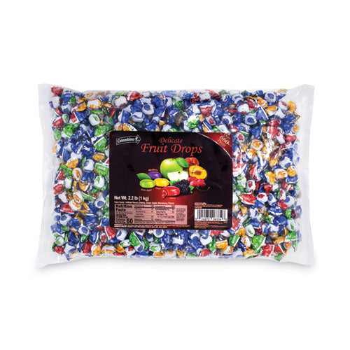 Delicate Fruit Drops Mini Fruit Filled Assortment, 2.2 lb Bag, Ships in 1-3 Business Days Delicate Fruit Drops Mini Fruit Filled Assortment, 2.2 lb Bag, Ships in 1-3 Business Days