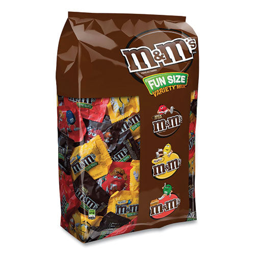 Fun Size Variety Mix, Caramel, Milk Chocolate, Peanut, Peanut Butter Flavors, 30.35 Oz Bag, 55 Packs/bag