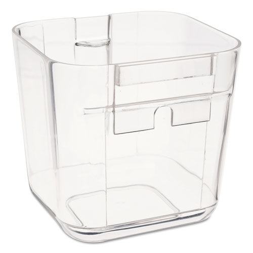 Stackable Caddy Organizer, Small, Plastic, 4.33 X 4 X 4.38, White