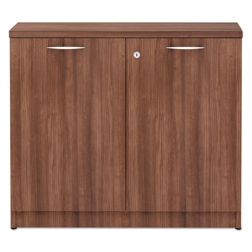 Alera Valencia Series Storage Cabinet, 34.3w X 22.78d X 29.5h, Modern Walnut