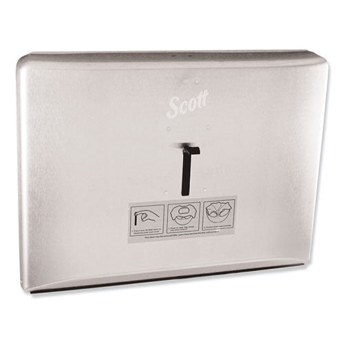 Personal Seat Cover Dispenser, 16.6 X 2.5 X 12.3, Stainless Steel