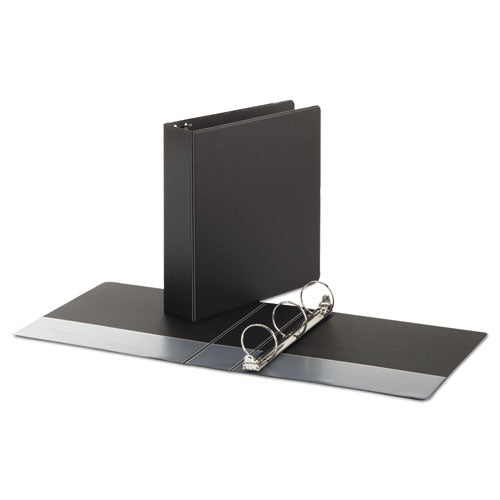 Economy Non-view Round Ring Binder, 3 Rings, 2" Capacity, 11 X 8.5, Black, 4/pack