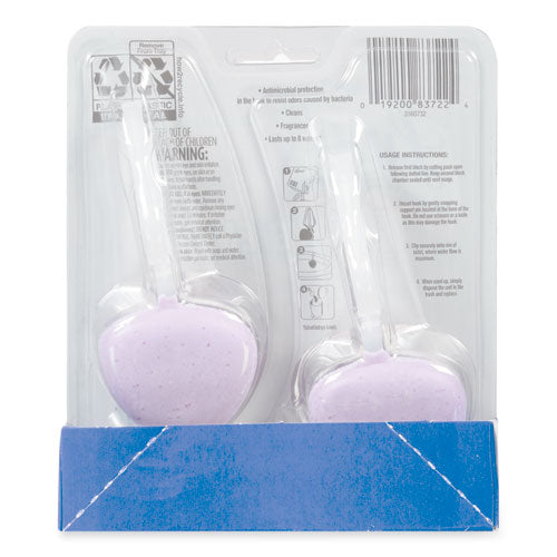 Hygienic Automatic Toilet Bowl Cleaner, Cotton Lilac, 2/pack