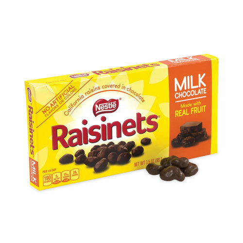 Raisinets Milk Chocolate Candy Raisins, 3.5 oz Box, 15 Boxes/Carton, Ships in 1-3 Business Days Raisinets Milk Chocolate Candy Raisins, 3.5 oz Box, 15 Boxes/Carton, Ships in 1-3 Business Days