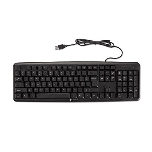 Slimline Keyboard And Mouse, Usb 2.0, Black