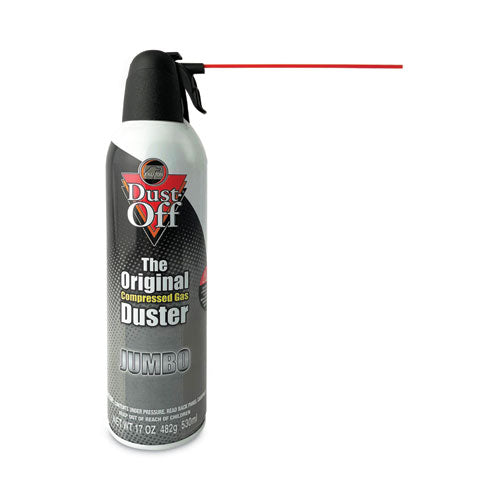 Disposable Compressed Air Duster, 17 Oz Can, 2/pack