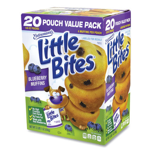 Little Bites Muffins, Chocolate Chip, 1.65 oz Pouch, 20 Pouches/Carton, Ships in 1-3 Business Days Little Bites Muffins, Chocolate Chip, 1.65 oz Pouch, 20 Pouches/Carton, Ships in 1-3 Business Days