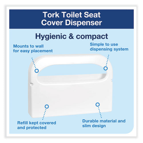Toilet Seat Cover Dispenser, 16 X 3 X 11.5, White, 12/carton