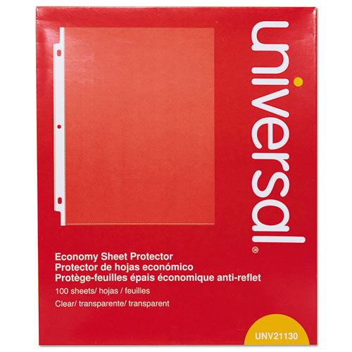 Standard Sheet Protector, Standard, 8.5 X 11, Clear, Non-glare, 100/box