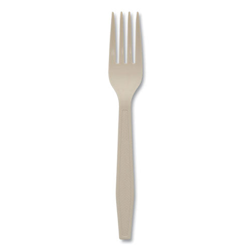 Earthchoice Psm Cutlery, Heavyweight, Fork, 6.88", Tan, 1,000/carton