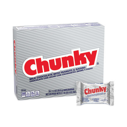 Chunky Bar, Individually Wrapped, 1.4 Oz, 24/box, Ships In 1-3 Business Days