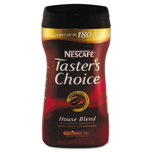 Taster's Choice Decaf House Blend Instant Coffee, 0.1oz Stick, 5/box, 12 Bx/ctn