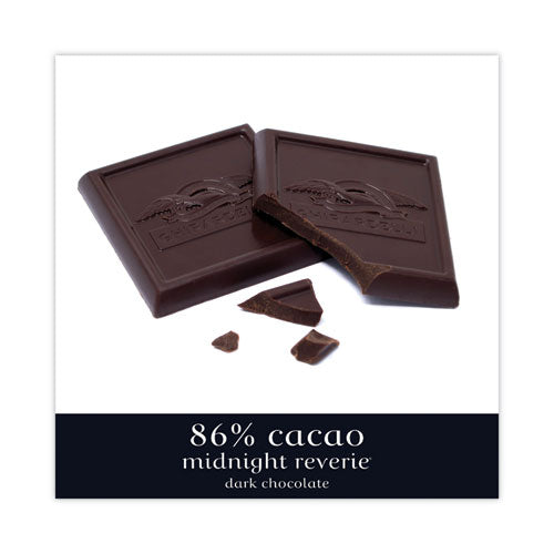 Intense Dark Midnight Reverie 86% Cacao Singles Bag, 4.12 oz Packs, 3 Count, Ships in 1-3 Business Days Intense Dark Midnight Reverie 86% Cacao Singles Bag, 4.12 oz Packs, 3 Count, Ships in 1-3 Business Days