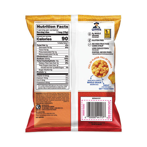 Rice Crisps, Cheddar Cheese, 0.67 oz Bag, 60 Bags/Carton, Ships in 1-3 Business Days Rice Crisps, Cheddar Cheese, 0.67 oz Bag, 60 Bags/Carton, Ships in 1-3 Business Days
