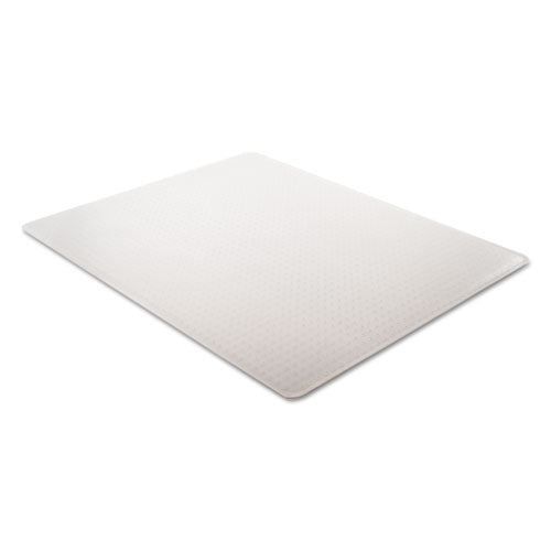 Duramat Moderate Use Chair Mat, Low Pile Carpet, Flat, 45 X 53, Rectangle, Clear