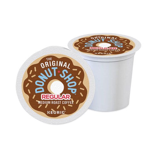 Donut Shop Coffee K-Cups, Regular, 100/Carton, Ships in 1-3 Business Days Donut Shop Coffee K-Cups, Regular, 100/Carton, Ships in 1-3 Business Days