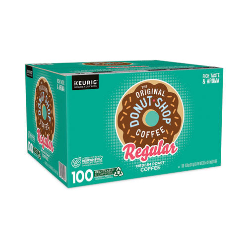 Donut Shop Coffee K-cups, Regular, 100/box, Ships In 1-3 Business Days