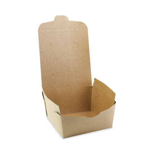 Earthchoice Onebox Paper Box, 37 Oz, 4.5 X 4.5 X 2.5, Kraft, 312/carton