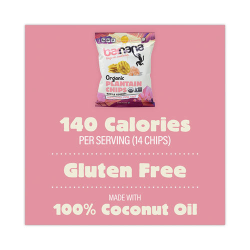 Himalayan Pink Sea Salt Plantain Chips, 2 oz Bags, 12/Pack, Ships in 1-3 Business Days Himalayan Pink Sea Salt Plantain Chips, 2 oz Bags, 12/Pack, Ships in 1-3 Business Days