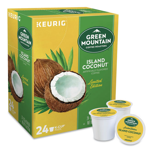 Island Coconut Coffee K-cup Pods, 96/carton