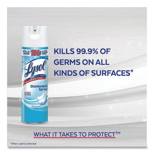 Disinfectant Spray, Crisp Linen, 12.5 Oz Aerosol Spray, 2/pack, 6 Pack/carton