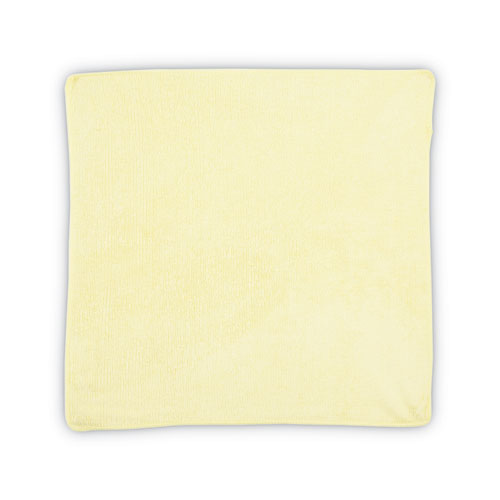 Microfiber Cleaning Cloths, 16 X 16, Yellow, 24/pack