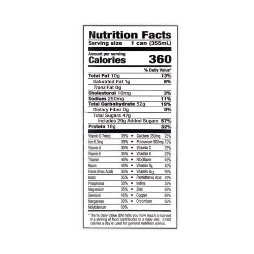 Energy Nutrition Drink, Vanilla, 12 Oz Can, 12/carton, Ships In 1-3 Business Days