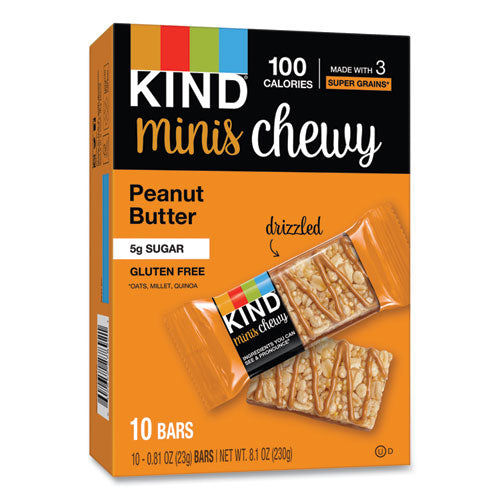 Minis Chewy, Peanut Butter, 0.81 Oz 10/pack