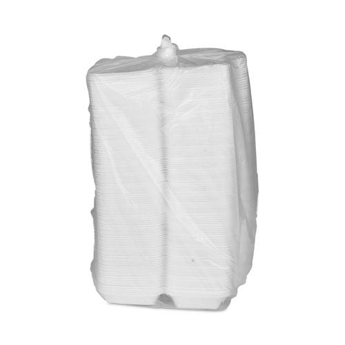 SmartLock Foam Hinged Lid Container, Medium, 8.75 x 5.5 x 3, White, 220/Carton SmartLock Foam Hinged Lid Container, Medium, 8.75 x 5.5 x 3, White, 220/Carton